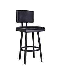 HomeRoots 26" Iron Swivel Counter Height Bar Chair