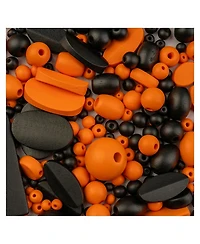 John Bead 90g Craft Wood Beads with Elastic Nylon Cord
