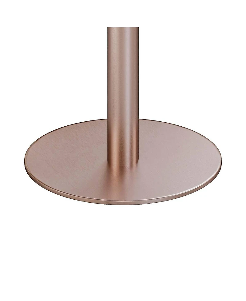 Streamdale Furniture 31.5" Round Sintered Stone Dining Table with Pedestal Base for Small Spaces