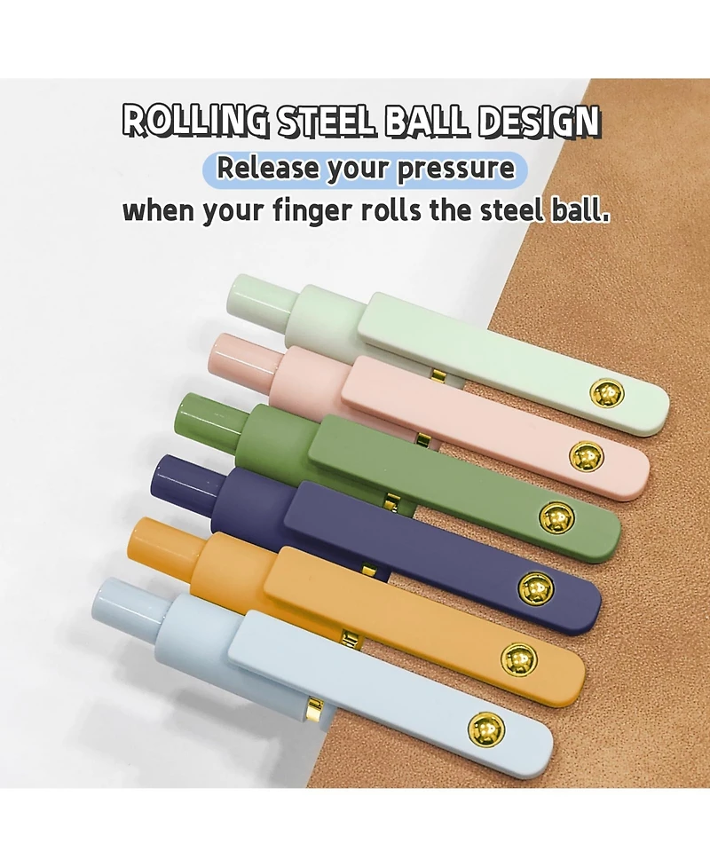 Danrong 12 Pack 0.5mm Quick Dry Ink Gel Pens Fine Point Smooth Writing Soft Grip School Office Supplies