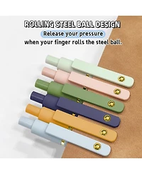 Danrong 12 Pack 0.5mm Quick Dry Ink Gel Pens Fine Point Smooth Writing Soft Grip School Office Supplies