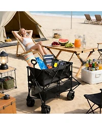 Gnuadz Double Decker Wagon Collapsible Tailgate All-terrain Utility Cart Camping