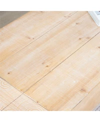Streamdale Furniture 49" Rustic washed Wood Coffee Table - Modern Farmhouse Center Table