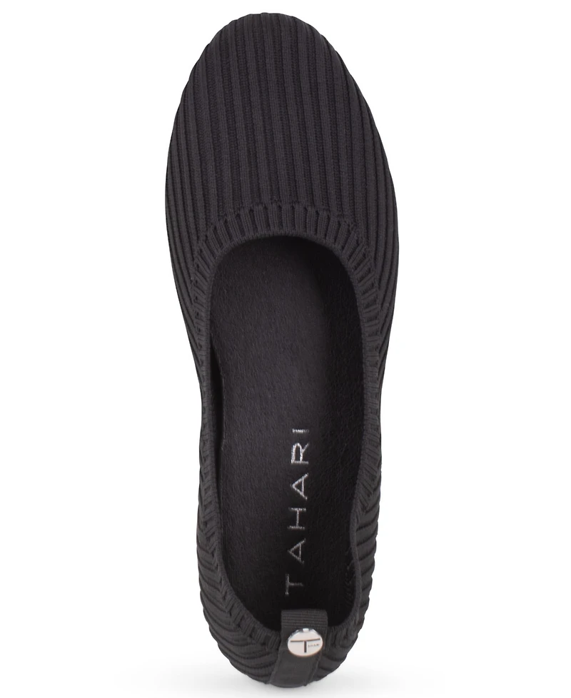 Tahari Women's Clementia Knit Slip-On Flats