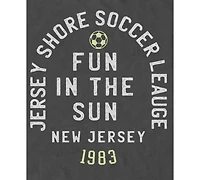 Fifth Sun Men's Jersey Shore Soccer Graphic T-Shirt