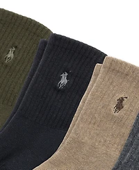 Polo Ralph Lauren Little & Big Boys Solid Crew Socks, 6-Pack