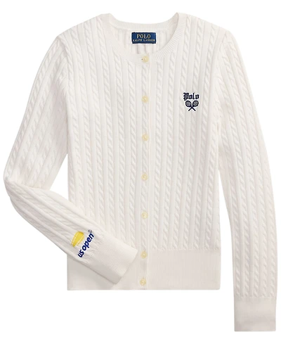 Polo Ralph Lauren Girls' 7-16 Us Open Long-Sleeve Sweater