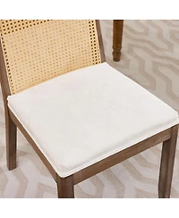 Streamdale Furniture Set of 2 Curved Arched Cane Back Dining Chairs