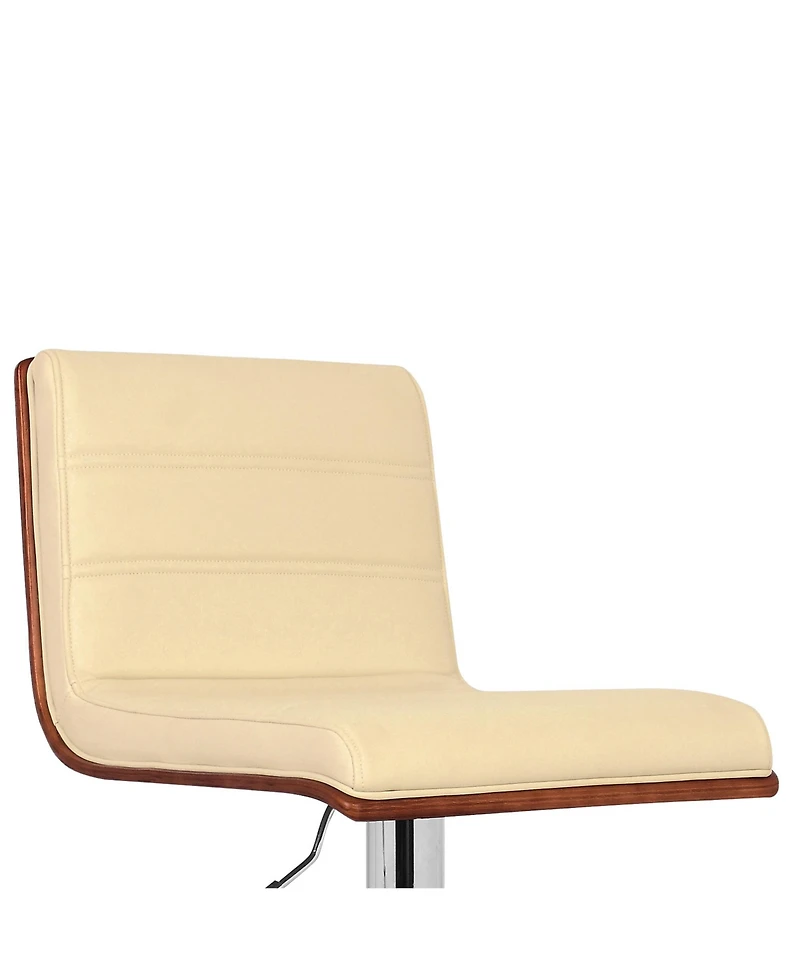 HomeRoots 23" Iron Swivel Low Back Adjustable Height Bar Chair