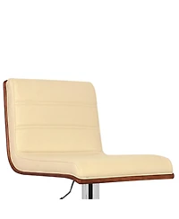 HomeRoots 23" Iron Swivel Low Back Adjustable Height Bar Chair