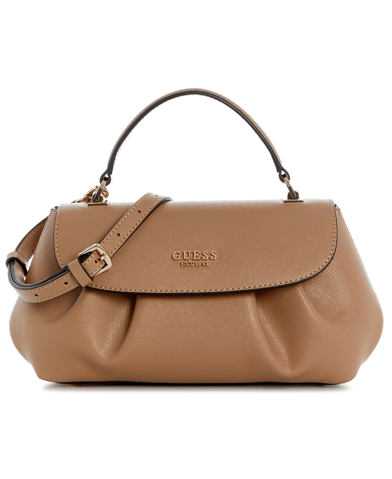 Guess Amorette Top Handle Medium Flap Satchel Handbag