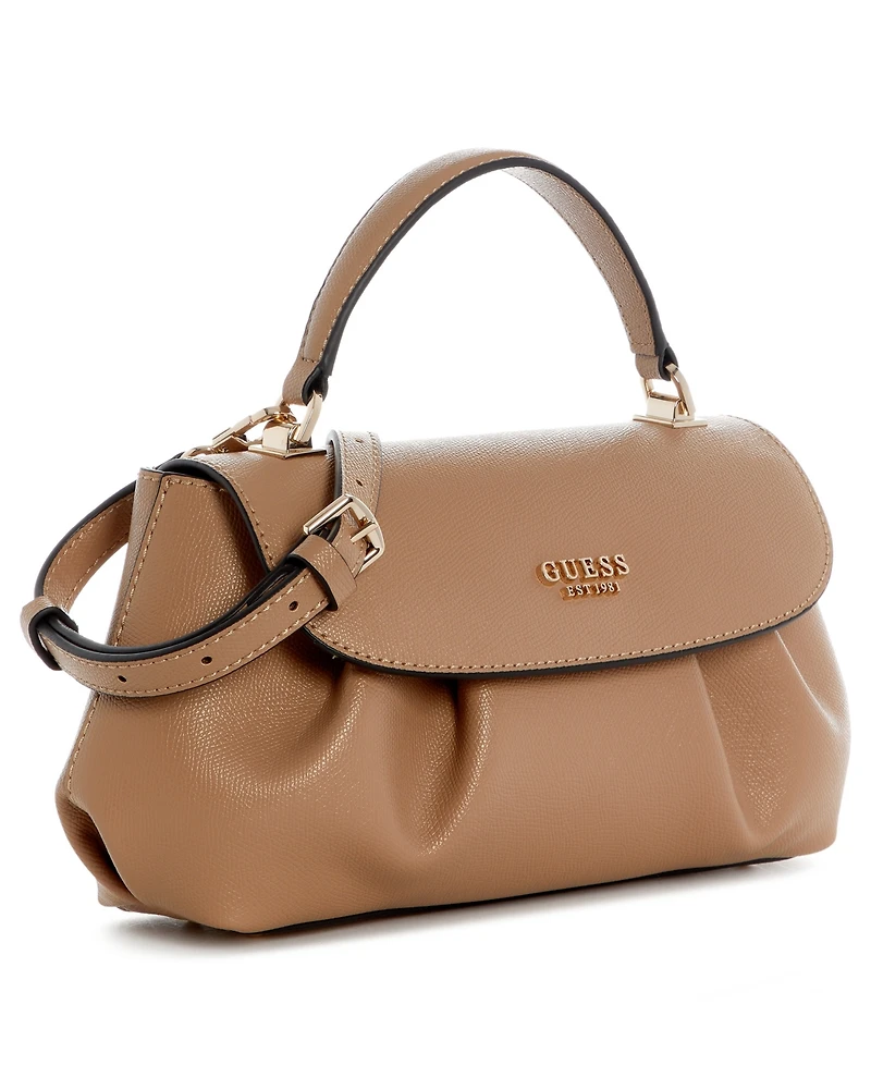 Guess Amorette Top Handle Medium Flap Satchel Handbag
