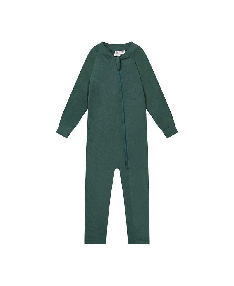 Deux par Deux Baby Unisex 6M To 24M One Piece Thermal Underwear Sage