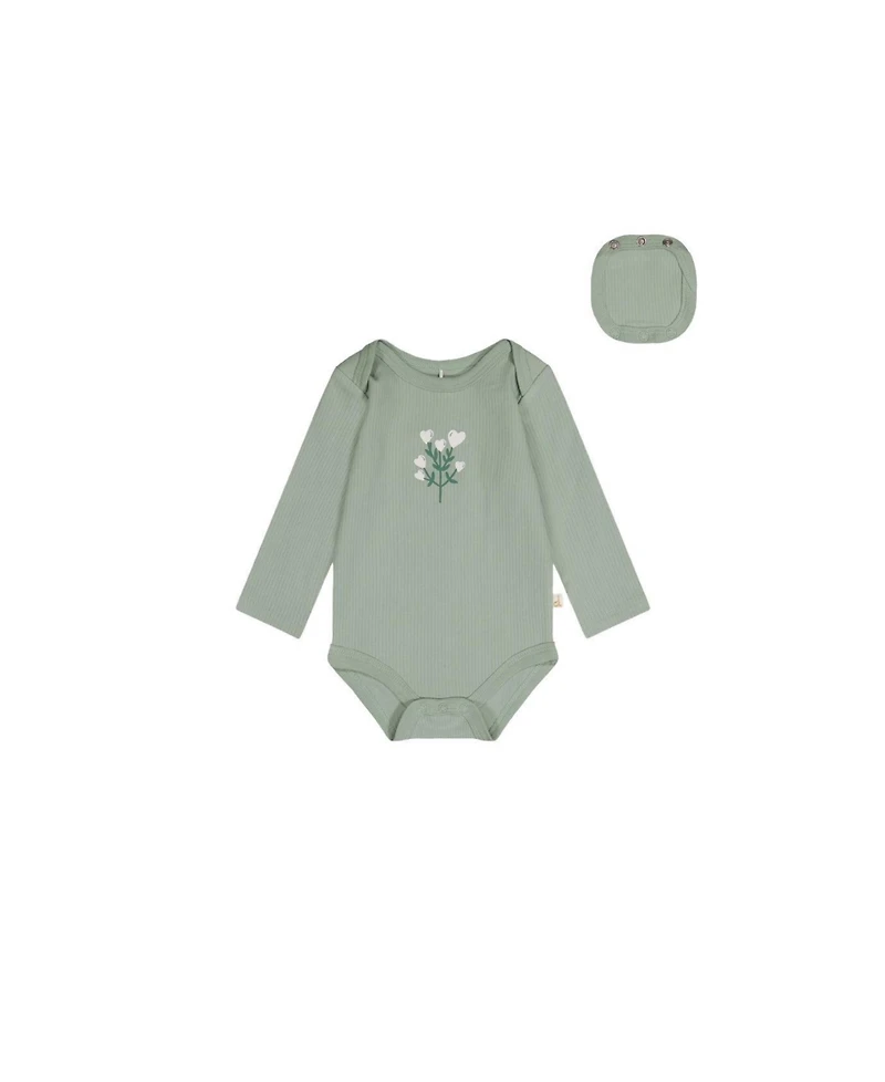 Deux par Baby Girl b ( 3M to 24M ) Cotton Onesie Greyish