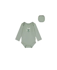 Deux par Baby Girl b ( 3M to 24M ) Cotton Onesie Greyish