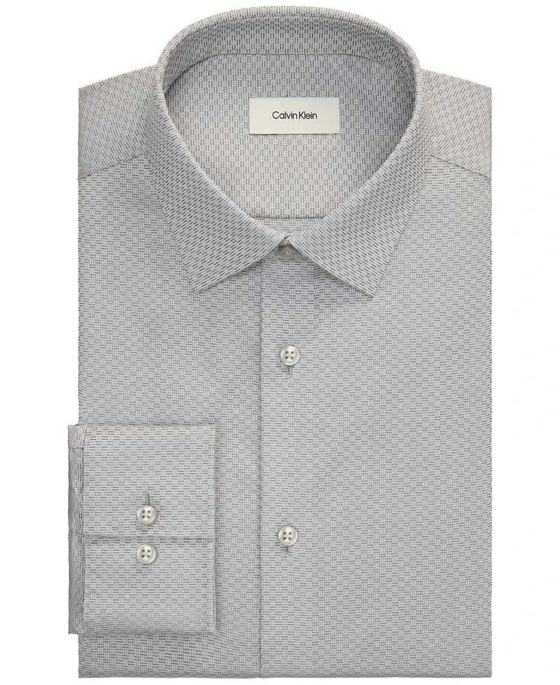 Calvin Klein Men's Stretch Slim-Fit Dress Shirt