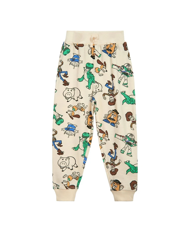 Disney Boys Lion King Pixar Toy Story Woody Rex Buzz Lightyear Slinky Dog Sweatshirt and Jogger Pants Set to