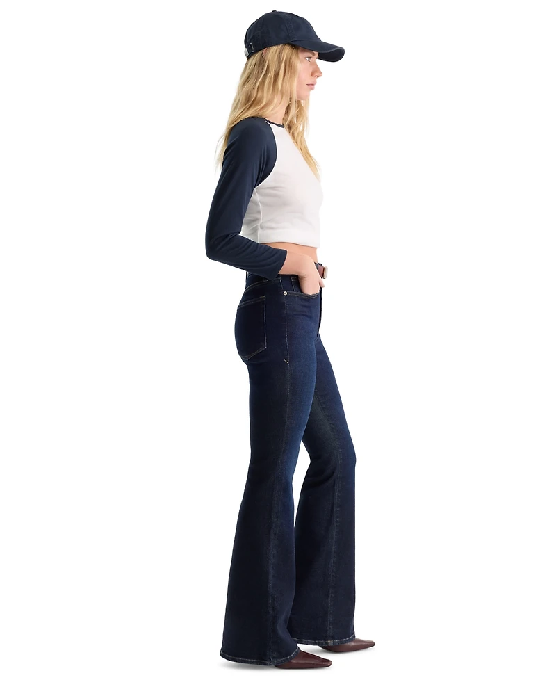 Good American Women's Mid-Rise Slim Flare Jeans
