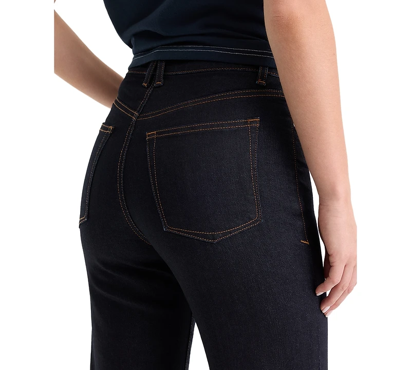 Good American Women's High-Rise Straight-Leg Jeans