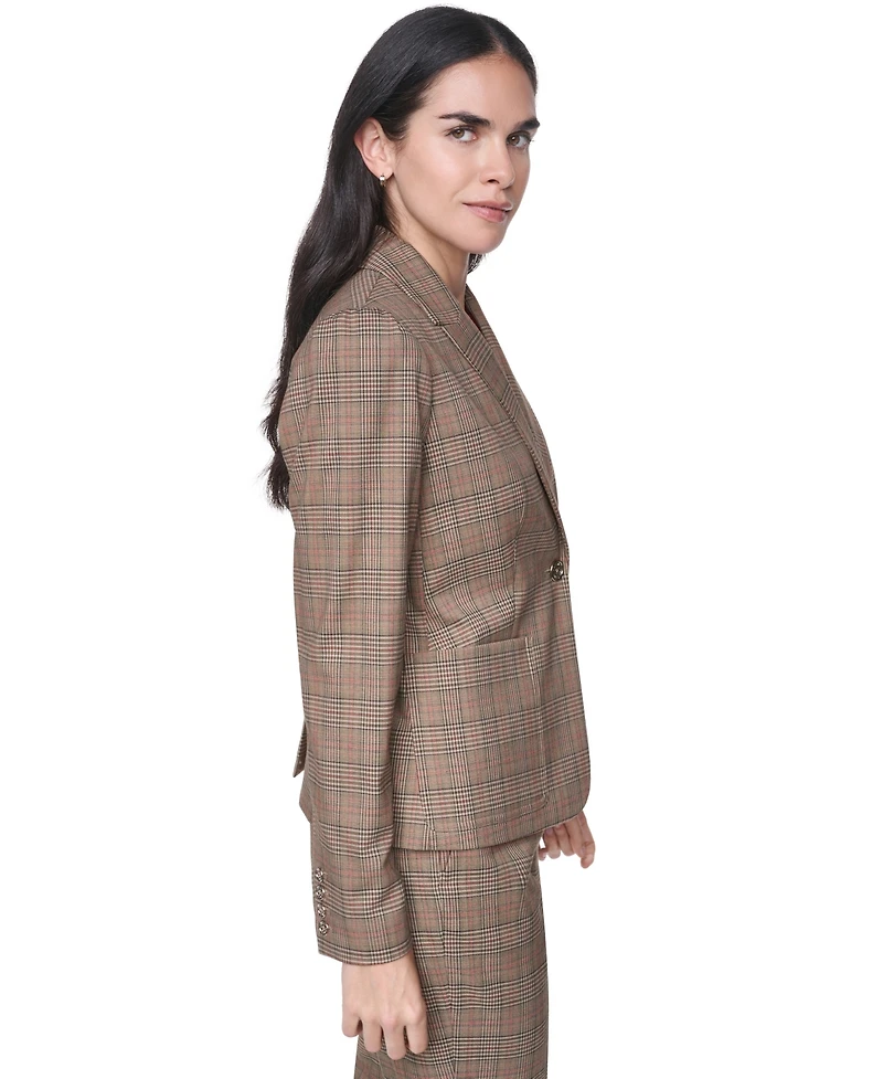 Tommy Hilfiger Women's Notch-Collar One-Button Jacket