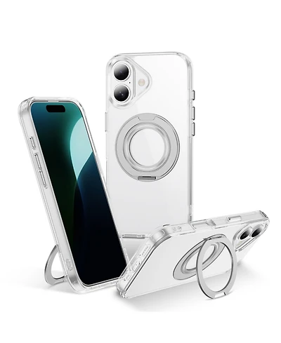 Alpha Digital iPhone 16 Magnetic Ring Stand Shockproof Case