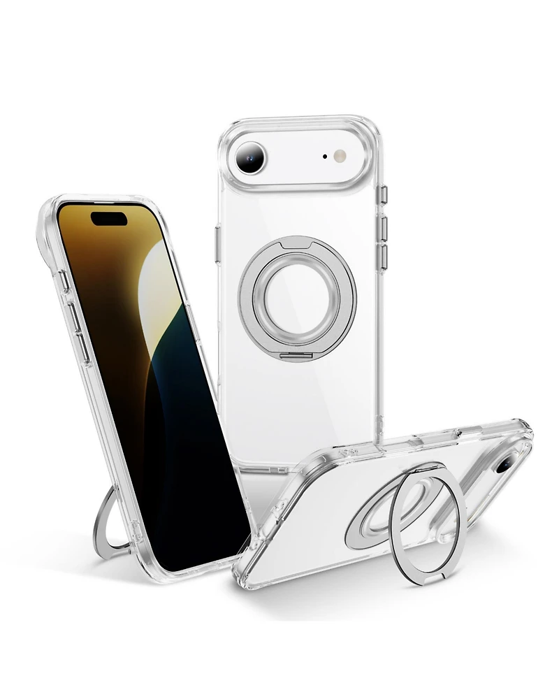 Alpha Digital iPhone 17 Series Magnetic Ring Stand, Shockproof Case