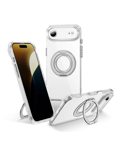 Alpha Digital iPhone 17 Series Magnetic Ring Stand, Shockproof Case