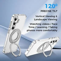 Alpha Digital Samsung Galaxy S25 Plus Magnetic Ring Stand Shockproof Case, Compatible with Samsung Galaxy S25 Plus