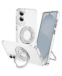 Alpha Digital SAMSUNGGalaxy S25 Series Case: Magnetic Ring Stand, Shockproof