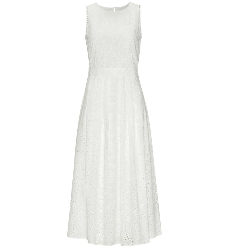 Lascana Women's Sleeveless Eyelet Maxi Dress