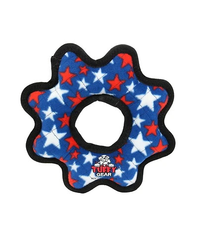 Tuffy Ultimate Gear Ring Star, Plush Squeaky Dog Toy