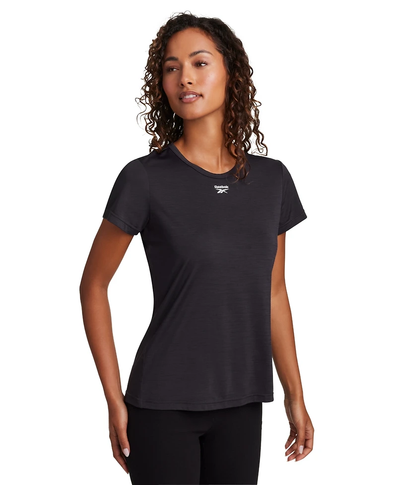 Reebok Women's Marled Crewneck Performance T-Shirt