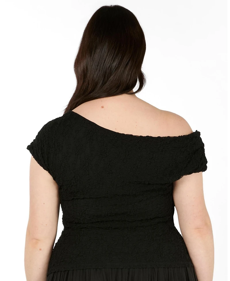 Estelle Women's Gia Lace One-Shoulder Fitted Top