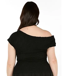 Estelle Women's Gia Lace One-Shoulder Fitted Top