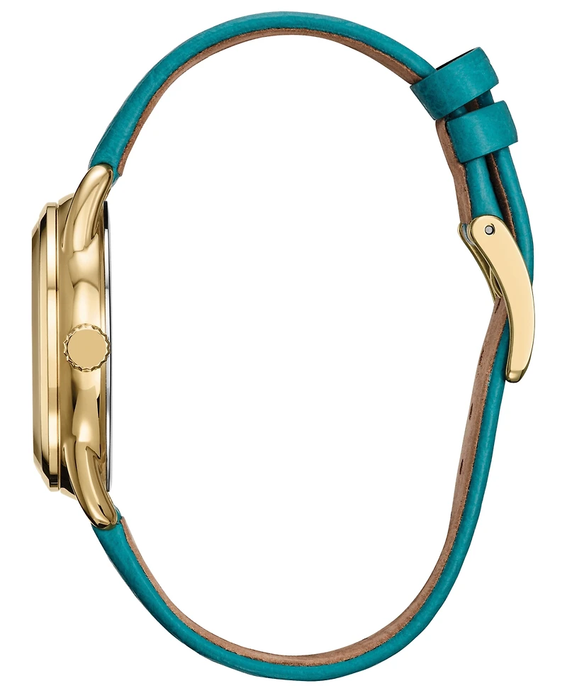 Citizen Women's Princess Moana Green Leather Strap Watch 36mm