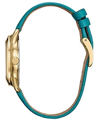 Citizen Women's Princess Moana Green Leather Strap Watch 36mm