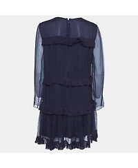 Pre-Owned Chloe Women's Chiffon Ruffle Mini Dress