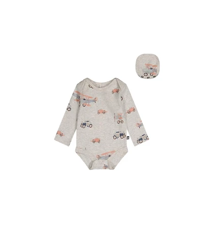 Deux par Baby Boy Cotton Onesie Printed Airplanes