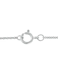 Diamond Horseshoe Pendant Necklace in Sterling Silver (1/10 ct. t.w.)