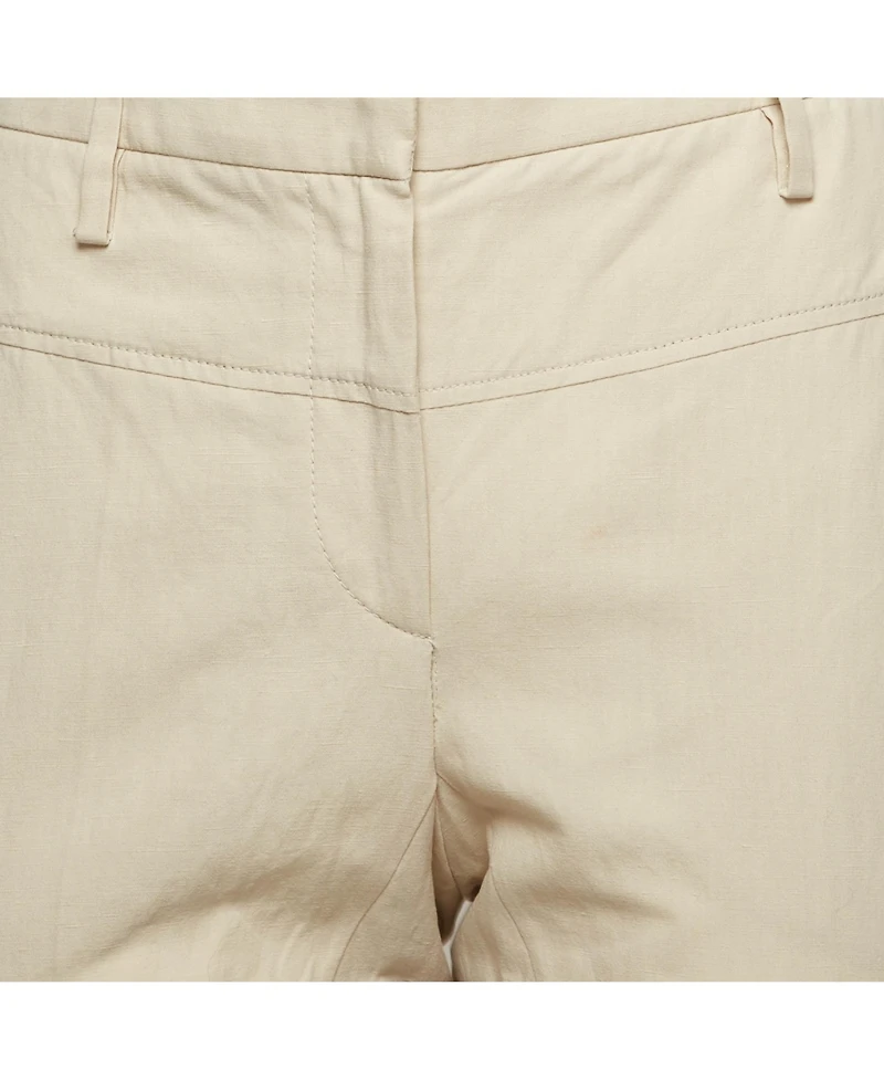 Pre-Owned Brunello Cucinelli Women's Linen Blend Straight Fit Trousers