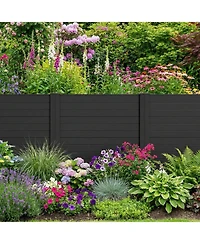 sumyeg Freestanding Air Conditioner Fence with Metal Ground Stakes