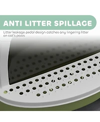 Ruie Covered Cat Litter Box with Drawer Scoop and Deodorizing Bags