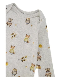 Deux par Baby Boy 3M To 24M Cotton Onesie Animal Print