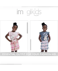 The Aristocats Marie Girls' (6-16) 2-Piece T-Shirt and Plaid Skirt Set