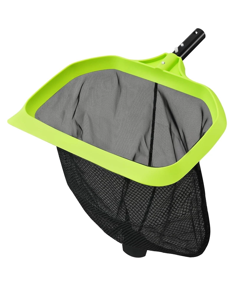 Xdovet Pool Skimmer Net Leaf Rake Fine Mesh Triangular Frame