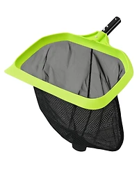 Xdovet Pool Skimmer Net Leaf Rake Fine Mesh Triangular Frame