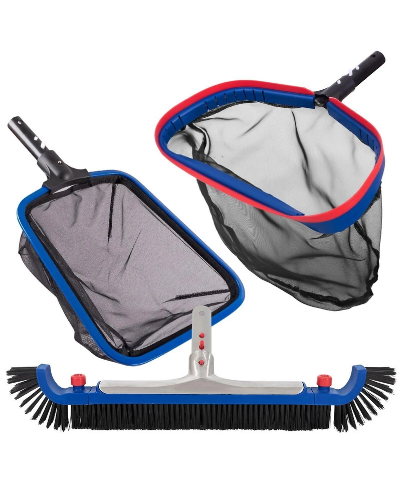 Xdovet Pool Cleaning Kit Brush Skimmer Net
