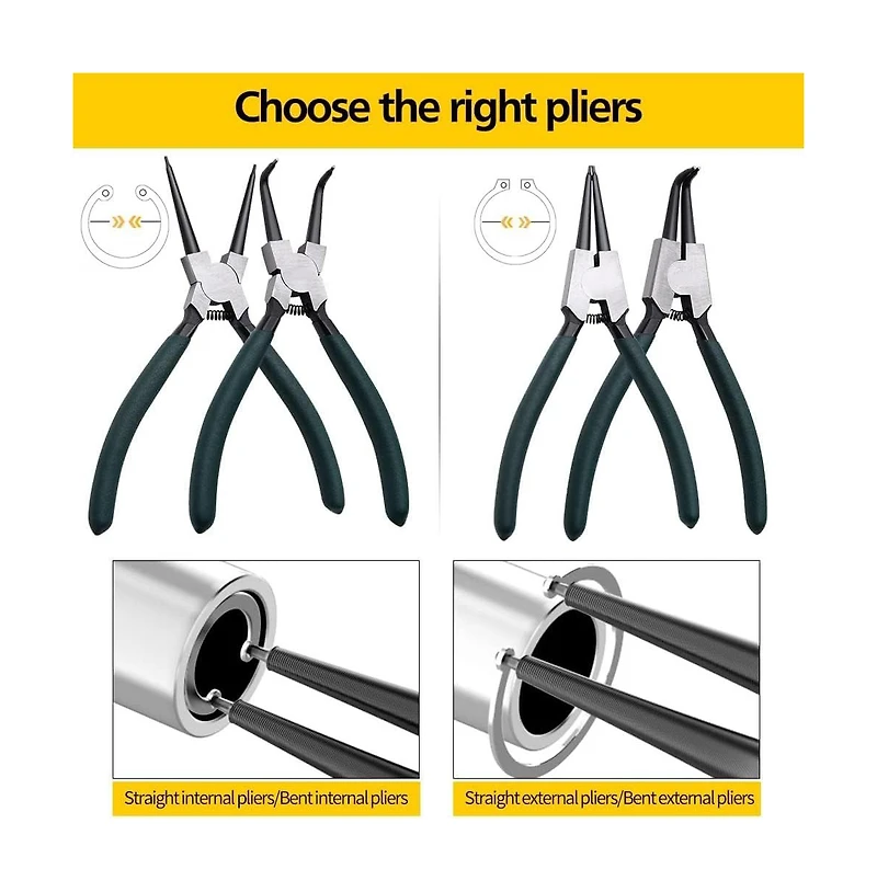 Xdovet Snap Ring Pliers Set With Storage Pouch