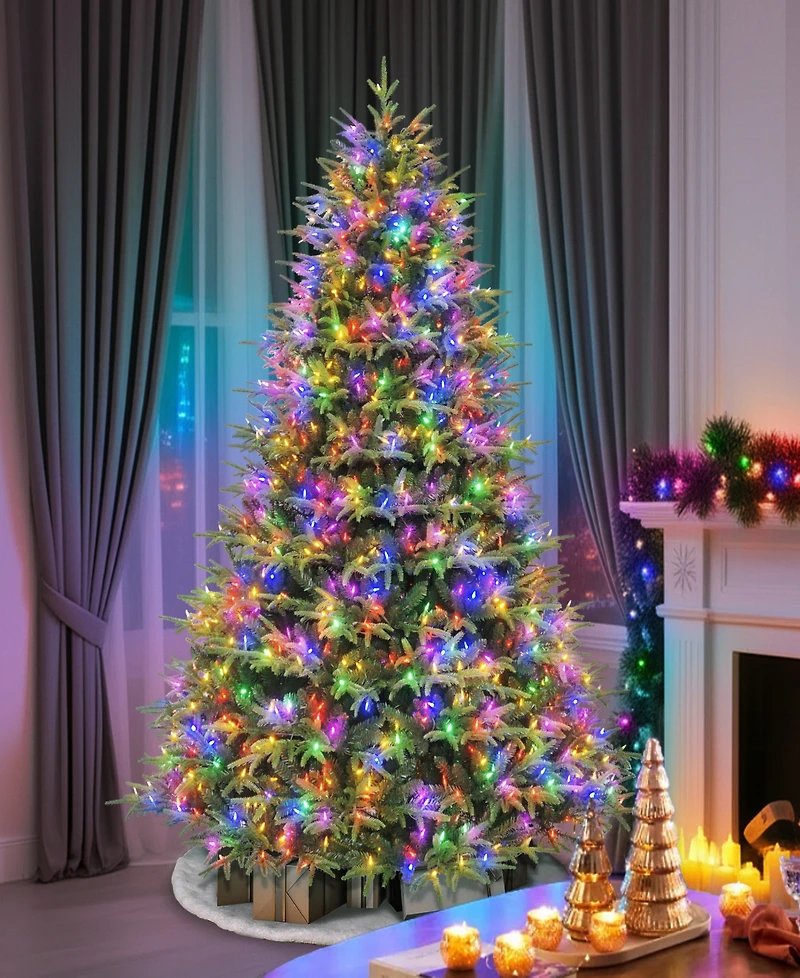 Puleo International 6.5" Pre-Lit Artificial Fraser Fir Tree