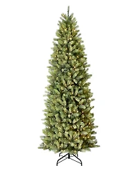 Puleo International 7.5" Pre-Lit Artificial Kensington Fir Slim Tree